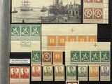 a picture of a collection of stamps on display in a case