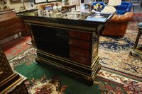 Joli bar vintage avec 2 tabourets assortis - laque de Chine … (photo 5)