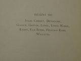 an open book with a black and white title on it