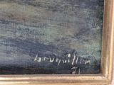 an image of a close up of a painting of a person in a boat