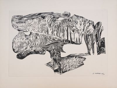une image représentant un dessin en noir et blanc d'un poisson