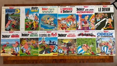 a lot of cartoon comics on the table together