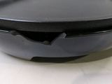 a black bowl with chopsticks in it and a black bowl with chopsticks in it