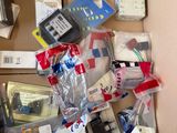 a box full of electronics and other items that are in it