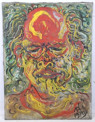 École MODERNE : Portrait d'homme.