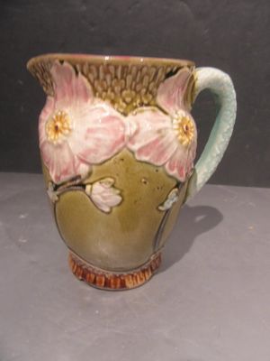 385.65 - PICHET EN BARBOTINE ART NOUVEAU - Hauteur: 14 centi…
