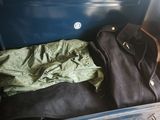a suitcase that has some clothes inside of it