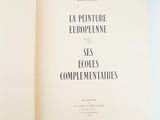 an open book with a black and white title on it