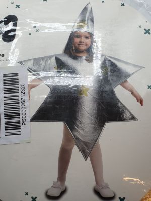 une photo d'une petite fille déguisée en étoile