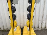 two traffic lights that are sitting on the side of the road