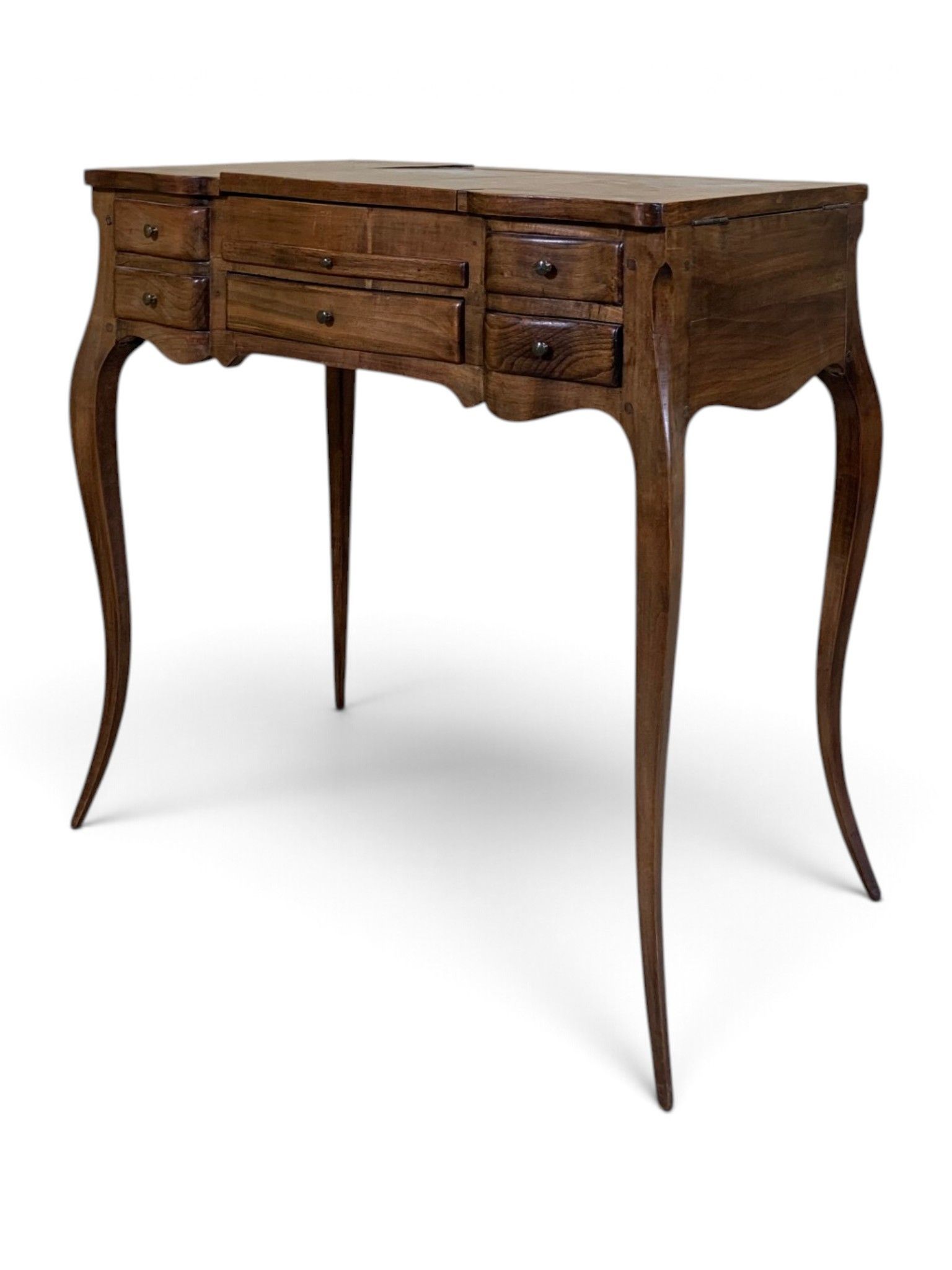 Table de toilette en acajou et placage d'acajou, le plateau …