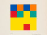 an image of a piece of art with squares in different colors