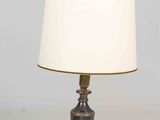 an image of a table lamp with a white shade on it