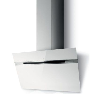 a close up view of a modern kitchen hood with a built in exhaust