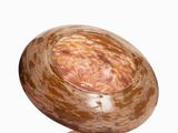 an image of a glass bowl on a white surface