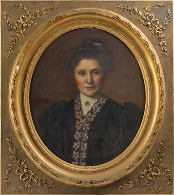 Ecole française vers 1850/1870, Paire de portraits d'un coup…