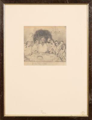 une image représentant un dessin d'un groupe de personnes assises à une table