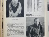 an open book with black and white photos of people in military uniforms