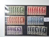 an image of a picture of a collection of stamps on a wall