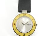 an image of a close up of a wrist watch on a white surface