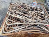 a lot of rusted metal items in a box
