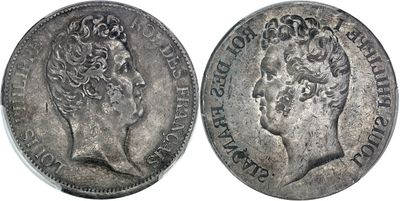 a silver coin with a woman ' s head on it