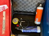 a suitcase that has some tools inside of it