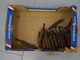 a box with a bunch of guns inside of it