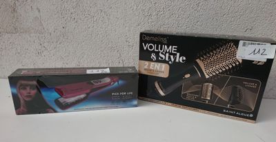 Lot de 2 articles composé de: 1 Brosse soufflante 2 en 1 - S…