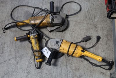 3 Importantes disqueuses filaires Dewalt