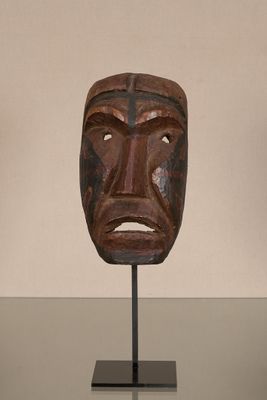 Culture Haida, Colombie-Britannique Très ancien et rare masq…