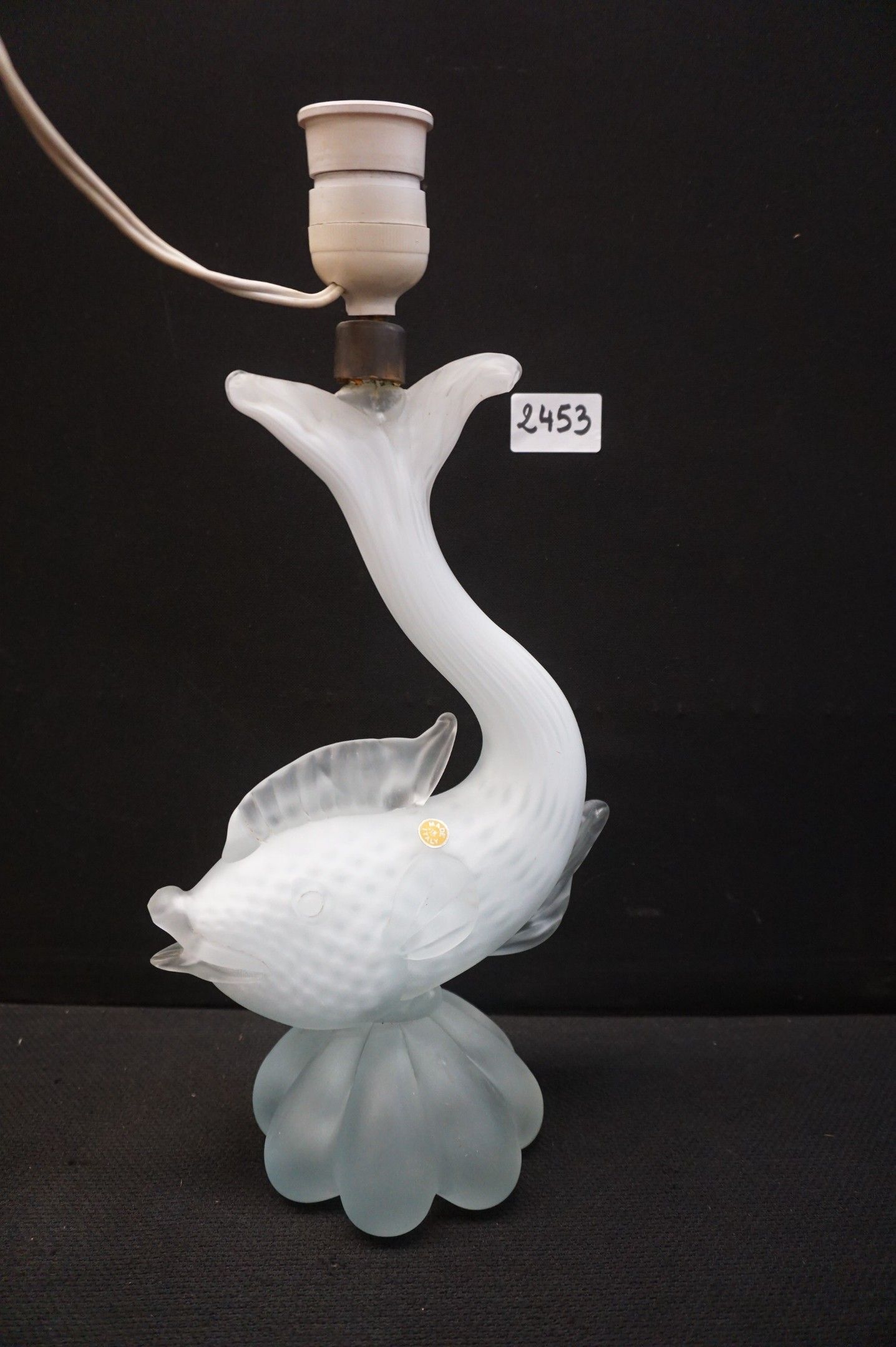 MURANO - lampe décorative en forme de poisson - H : 35 cm