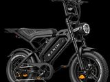 an image of a black electric scooter on a black background