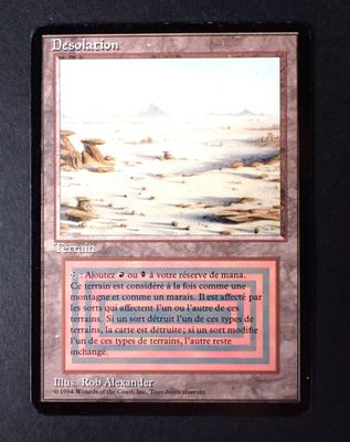 une photo d'une carte illustrée d'un paysage désertique