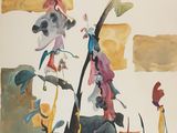 an image of a painting of flowers in a vase on a table