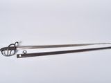 pair of two swords on a white surface