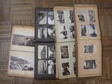 many old photos on the pages of a book