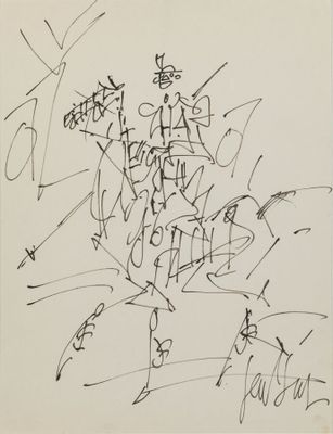 une image d'un dessin en noir et blanc d'un groupe de personnes