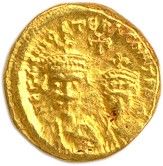 une pièce d'or portant l'image d'un homme