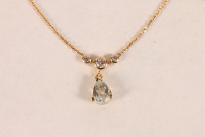 Collier en or jaune 750 ‰ composé d'une chaine maille forçat… - Photo 1