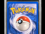 a close up of a card with a pokemon ball on it