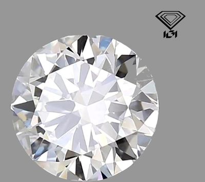 DIAMANT NATUREL TAILLE BRILLANT 0,90 CARAT COULEUR F PURETÉ … - Photo 1