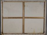 an image of a painting of four squares on a gray background