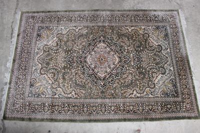 an image of a rug is laying on the floor in a room