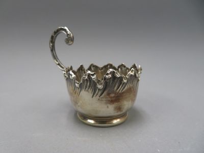 Monture de tasse en argent 925/1000, poinçon Minerve 1er titre. Hauteu - Photo 1