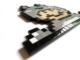 a computer keyboard made out of legos on a white surface
