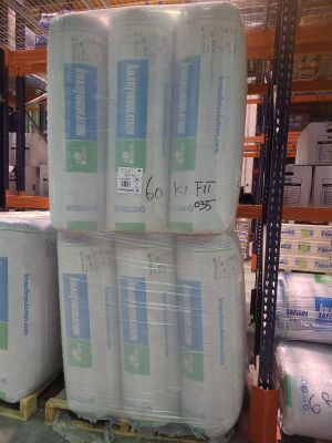 Lot de 24 Panneaux roulé de laine minérale de verre nu semi-…