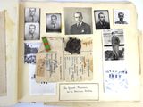 an old book with a bunch of old photos on it