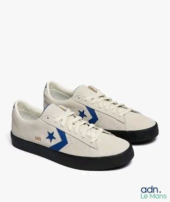 converse one star low top sneakers in white and blue
