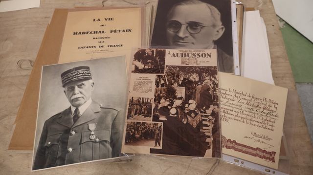 Pétain : la vie du Maréchal ; Pétain en Limousin ; courriers élec...
